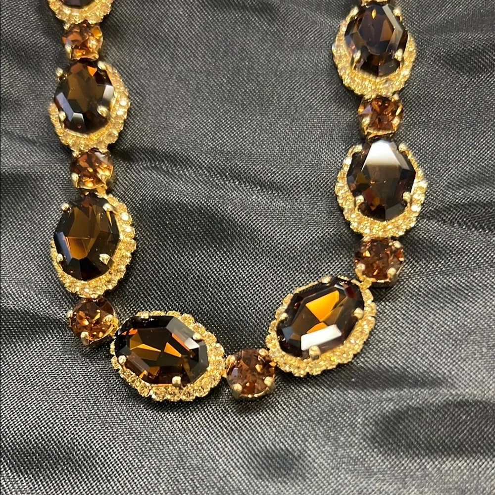 Sorrelli Gold and Brown Necklace with earrings and ring! - Picture 9 of 10